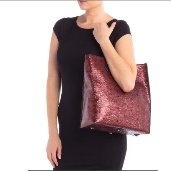 MCM Monogrammed Shopper Tote Bag - Picture 2 of 8